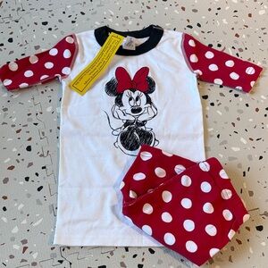 Hanna Andersson Minnie Mouse Red, White & Black Polka Dot Tee and Shorts